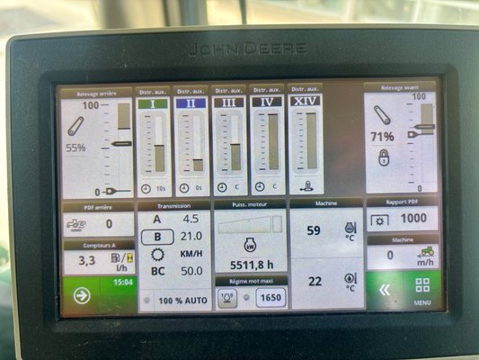 Tracteur agricole John Deere JD 6175 R