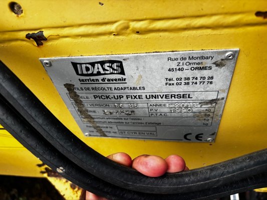 Pick-up pour ensileuse Idass GE 35